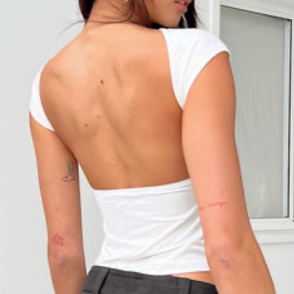 Princess Polly BACKLESS White Top
